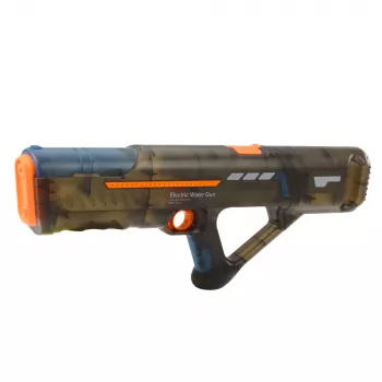 LEAN TOYS Elektrische Wasserpistole Gewehr Wiederaufladbar Transparent Schwarz 55 cm