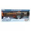 LEAN TOYS Elektrische Wasserpistole Gewehr Wiederaufladbar Transparent Schwarz 55 cm