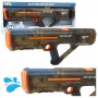 LEAN TOYS Elektrische Wasserpistole Gewehr Wiederaufladbar Transparent Schwarz 55 cm