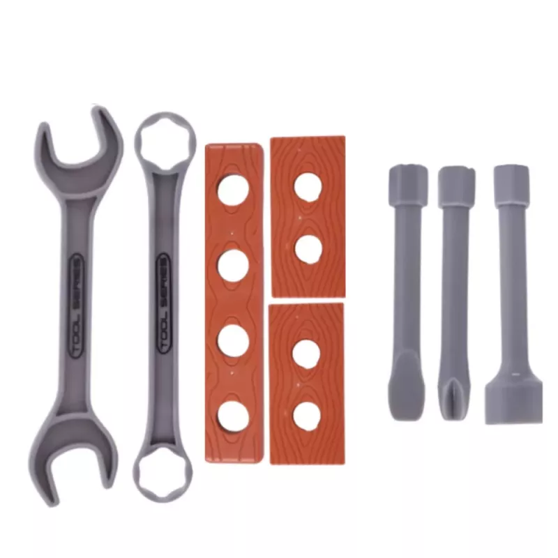 LEAN TOYS Little Handyman's Werkbank-Bohrmaschine Werkzeugzubehör 18-teilig