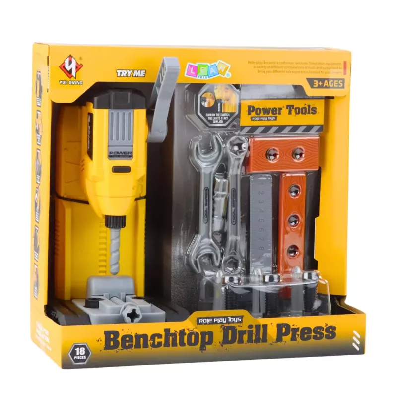 LEAN TOYS Little Handyman's Werkbank-Bohrmaschine Werkzeugzubehör 18-teilig