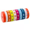 LEAN TOYS Lern-Mathe-Roller für Kinder Nuka Zählpuzzle - Blau