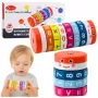 LEAN TOYS Lern-Mathe-Roller für Kinder Nuka Zählpuzzle - Blau
