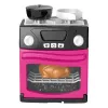 LEAN TOYS Spielküche mit Backofen, Essen, Licht, Geräuschen, Pink