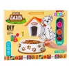 LEAN TOYS Kreativset Hundenapf zum Bemalen, Farben, Pinsel, DIY, 6-teilig