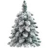 LEAN Dekorativer künstlicher Weihnachtsbaum auf Stamm mit Schnee 60 x 16 cm