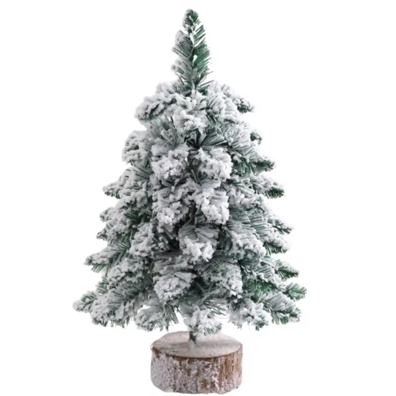 LEAN Dekorativer künstlicher Weihnachtsbaum auf Stamm mit Schnee 60 x 16 cm