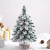 LEAN Dekorativer künstlicher Weihnachtsbaum auf Stamm mit Schnee 60 x 16 cm