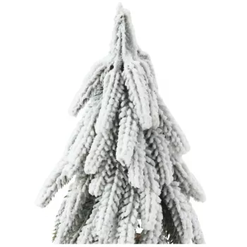 LEAN Dekorativer künstlicher Weihnachtsbaum auf schneebedecktem Stamm 20 x 9 cm