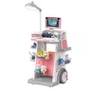 LEAN TOYS Arzt-Zahnarzt-Set mit medizinischem Wagen und Lichteffekten, Pink, 26 Teile