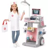 LEAN TOYS Arzt-Zahnarzt-Set mit medizinischem Wagen und Lichteffekten, Pink, 26 Teile