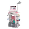 LEAN TOYS Arzt-Zahnarzt-Set mit medizinischem Wagen und Lichteffekten, Pink, 26 Teile