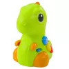 LEAN TOYS Interaktives Spielzeug für Kleinkinder Dinosaurier auf Rädern mit Licht und Sound