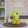 LEAN TOYS Interaktives Spielzeug für Kleinkinder Dinosaurier auf Rädern mit Licht und Sound