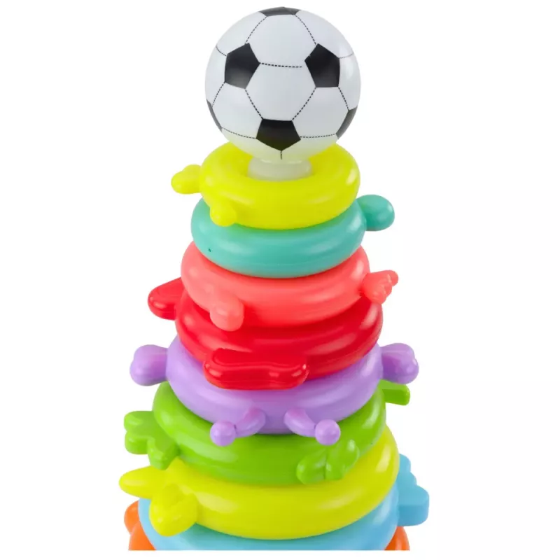 LEAN TOYS Pädagogisches Pyramiden-Puzzle-Ball-Sticker 13 Stufen Bunt