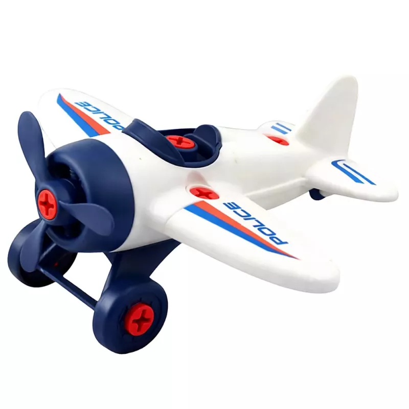 LEAN TOYS DIY Kreativset: Schraubendreher-Flugzeug, Polizei-Schraubendreher