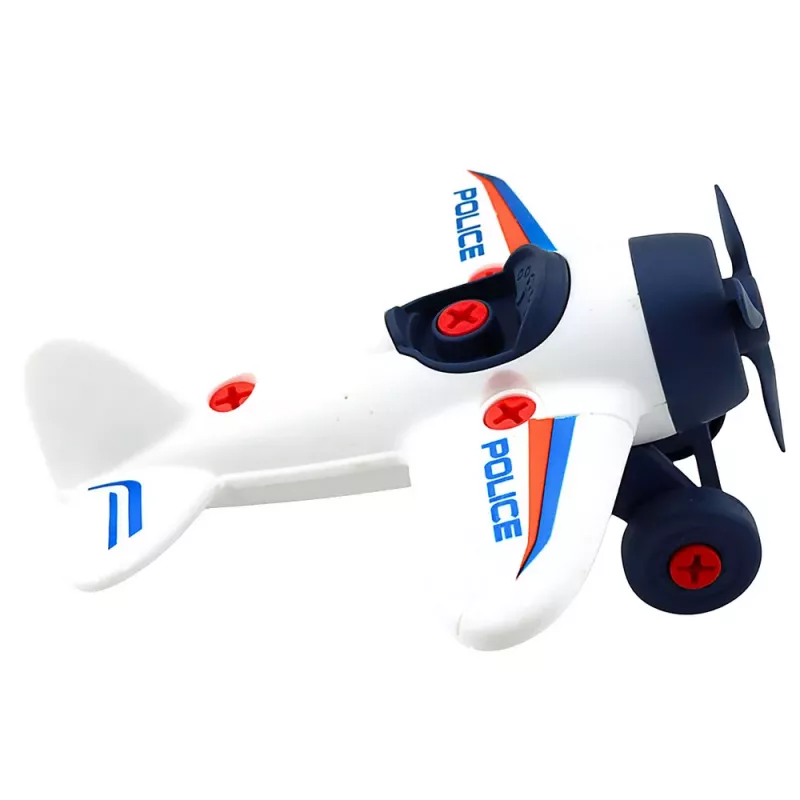 LEAN TOYS DIY Kreativset: Schraubendreher-Flugzeug, Polizei-Schraubendreher
