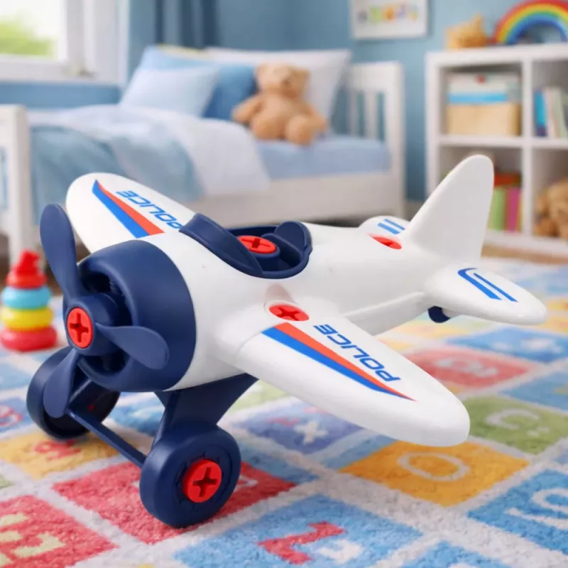 LEAN TOYS DIY Kreativset: Schraubendreher-Flugzeug, Polizei-Schraubendreher