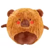 LEAN TOYS Hüpfball wachsendes Plüsch-Capybara Braun Pumpe 50 cm