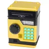 LEAN TOYS ATM Elektronisches Sparschwein Tresor mit Licht und Sound, PIN-Code, Gold