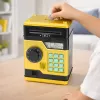 LEAN TOYS ATM Elektronisches Sparschwein Tresor mit Licht und Sound, PIN-Code, Gold