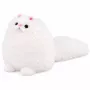 LEAN TOYS Plüschtier Kuschelige große Katze mit langem Schwanz Flauschig 30 x 30 cm