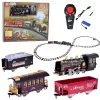 LEAN TOYS Ferngesteuerte Lokomotive RC Lichter Geräusche Rauch 22 Teile