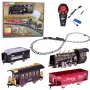 LEAN TOYS Ferngesteuerte Lokomotive RC Lichter Geräusche Rauch 22 Teile