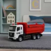 LEAN TOYS Truck Kipper mit Metallkabine, beweglicher Mulde, Lichtern und Geräuschen