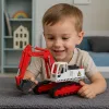 LEAN TOYS Metal Crawler Excavator mit beweglichem Schwenklöffel, Kabine, Lichtern, Geräuschen