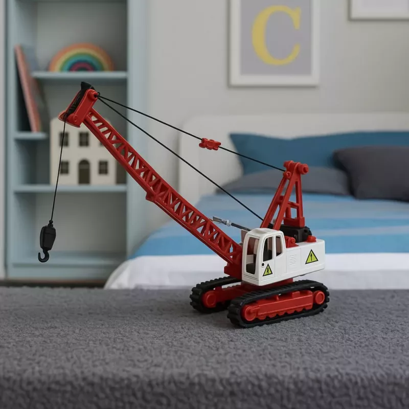 LEAN TOYS Raupenkran Truss Light Adjustment Sounds Metall 1:14 RC Baustellenfahrzeug