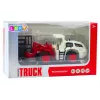 LEAN TOYS Gabelstapler mit Metallgabeln, einstellbaren Lichtern und Geräuschen