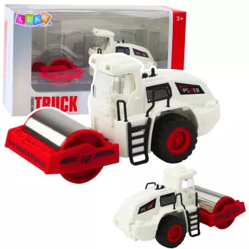 LEAN TOYS Road Roller Construction Metal Rotating Roller Lights Sounds