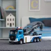 LEAN TOYS Fahrzeug-Boom-Truck Abschleppwagen Metallkabine Lichter Geräusche