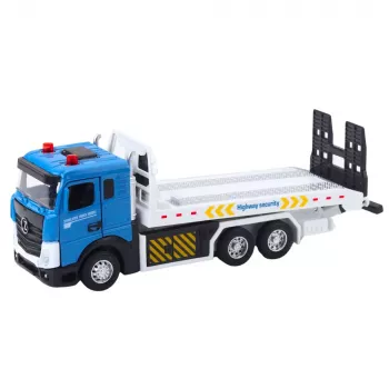 LEAN TOYS Transport-LKW Abschleppwagen mit beweglicher Plattform, Lichtern und Geräuschen