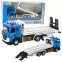 LEAN TOYS Transport-LKW Abschleppwagen mit beweglicher Plattform, Lichtern und Geräuschen