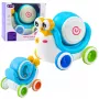 LEAN TOYS Interaktive Schnecken-Trommel zum Reiten, musikalisch, pädagogisch, blau