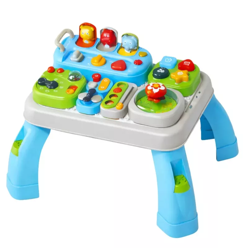 LEAN TOYS Interaktiver Lerntisch für Kleinkinder mit Klangmodulen
