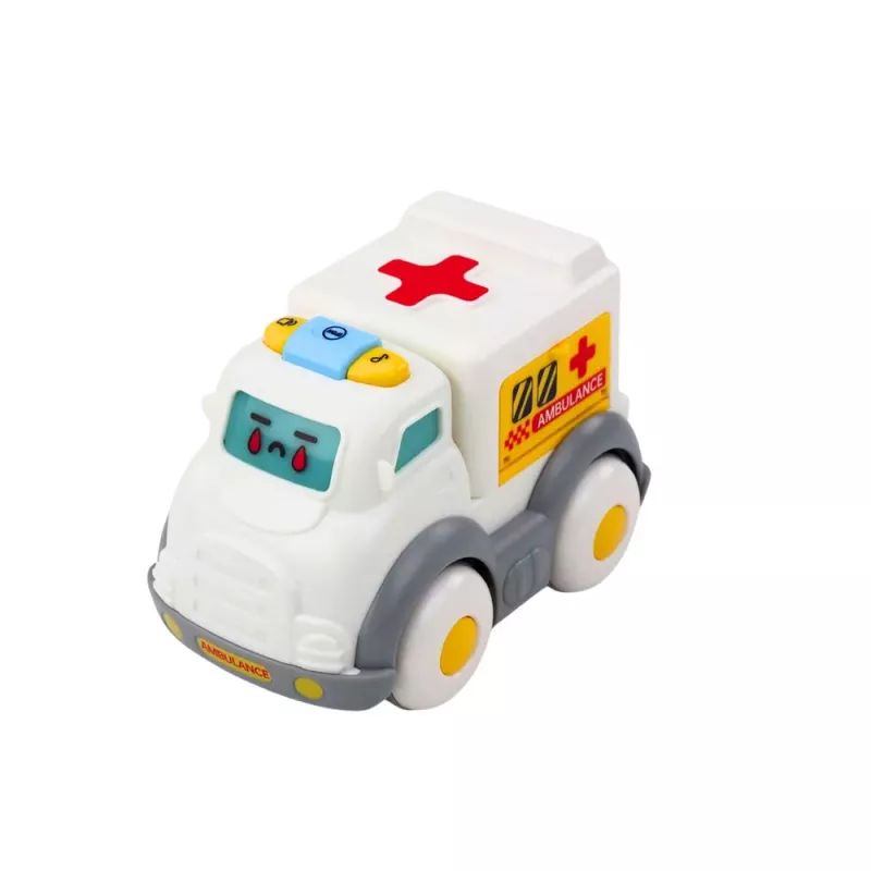 LEAN TOYS City Car Set für Kleinkinder, Antrieb, Bewegungselemente, Lichter, Geräusche