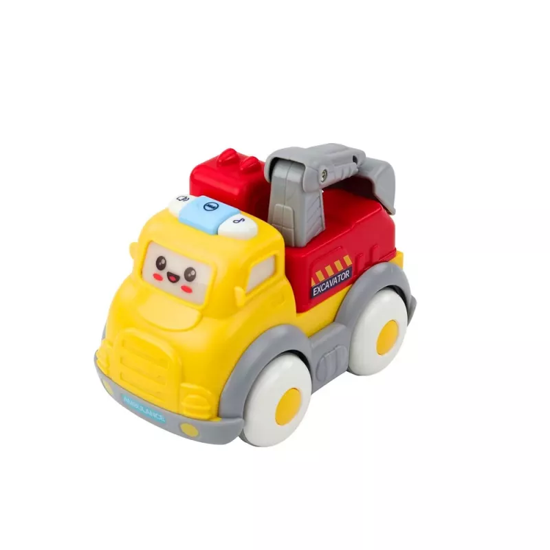 LEAN TOYS City Car Set für Kleinkinder, Antrieb, Bewegungselemente, Lichter, Geräusche