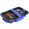 LEAN TOYS Air Hockey Tisch Geschicklichkeitsspiel für Kinder Pucks 43x26 cm