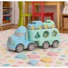 LEAN TOYS Truck Abschleppwagen Lernspielzeug Sortierer mit Autos Blöcken Pastell BIO Kunststoff