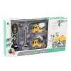 LEAN TOYS Set von Ampeln, Blitzer, Matte, Baustellenfahrzeugen, Licht und Sound