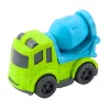 LEAN TOYS Baufahrzeug-Set: Autos, Betonmischer, LKW mit Haken, BIOPlastic