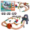 LEAN TOYS Dinosaur Park Elektrischer Zug mit Lichtern und Geräuschen 76 cm