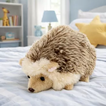 LEAN TOYS Plüschtier kuschelig weicher brauner Igel 16cm