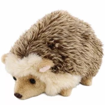 LEAN TOYS Plüschtier kuschelig weicher brauner Igel 16cm