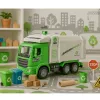 LEAN TOYS Müllwagen City Lights Sounds Grün