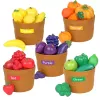 LEAN TOYS Obst- und Gemüse-Sortierset zum Schneiden, 34 Teile