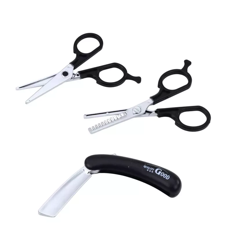 LEAN TOYS Little Barber's Set Friseur Haarschneider Schere Zubehör 10-teilig